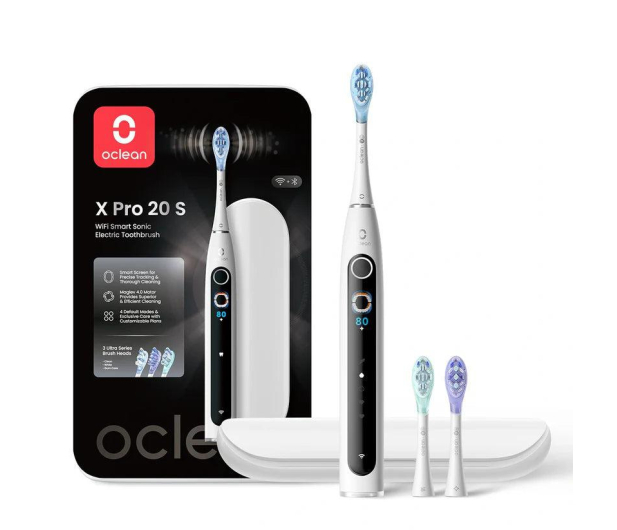 Oclean Szczoteczka soniczna X pro 20 Set (Biały) - 1340026 - zdjęcie 2